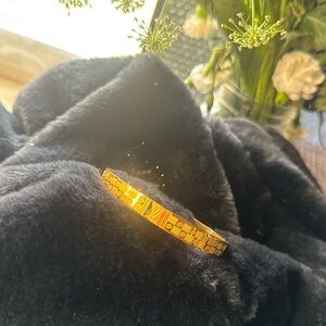 Gold LV Bangle Bracelet